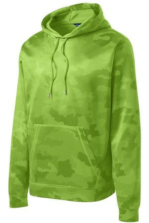 Sport-Tek® Youth Sport-Wick® CamoHex Fleece Hooded Pullover