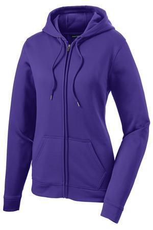 Sport-Tek® Ladies Sport-Wick® Fleece Full-Zip Hooded Jacket