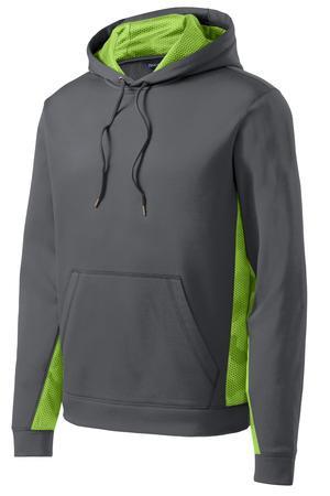 Sport-Tek® Sport-Wick® CamoHex Fleece Colorblock Hooded Pullover