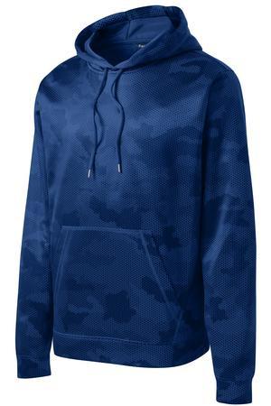 Sport-Tek® Sport-Wick® CamoHex Fleece Hooded Pullover