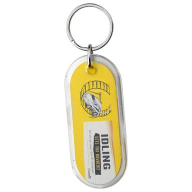Long Oval Crystal Keytags
