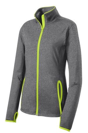 Sport-Tek® Ladies Sport-Wick® Stretch Contrast Full-Zip Jacket