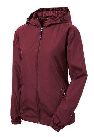 Sport-Tek® Ladies Colorblock Hooded Raglan Jacket