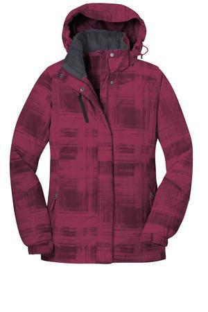 Port Authority® Ladies Brushstroke Print Insulated Jacket