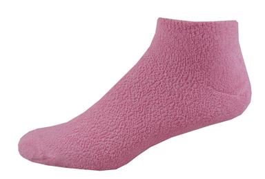 Embroidered Low Cut Fashion Terry Footie Sock (Blank)