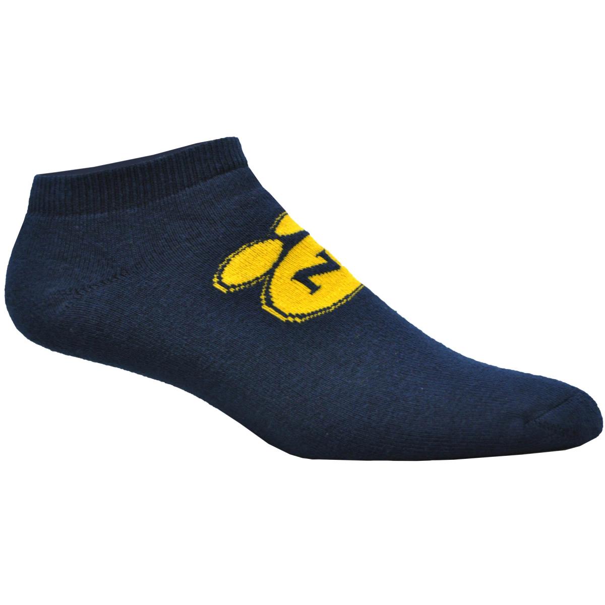 Super Soft Cotton No Show Socks with Knit-In Logo