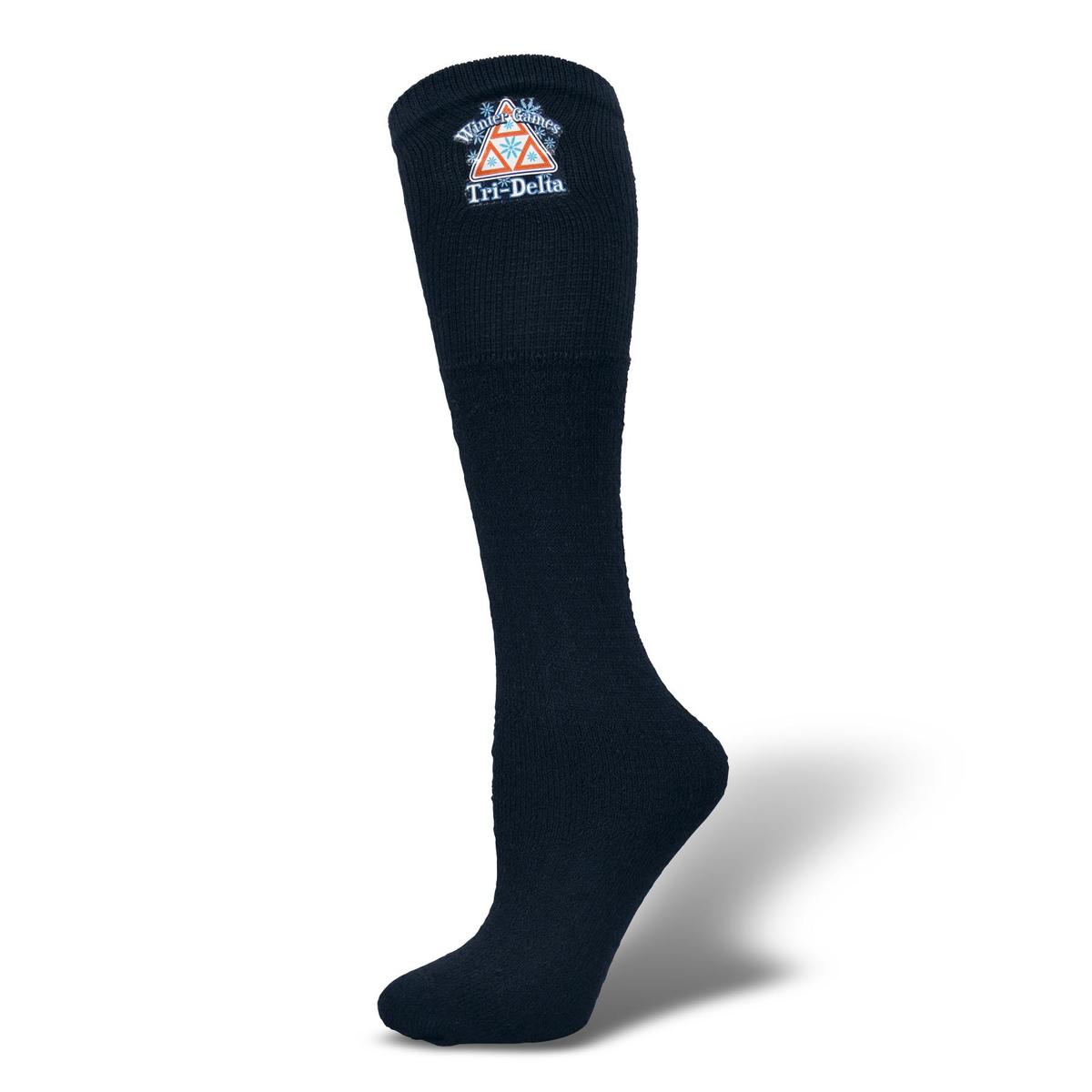 Medium Weight Cotton Tube Sock w/ Printed Applique