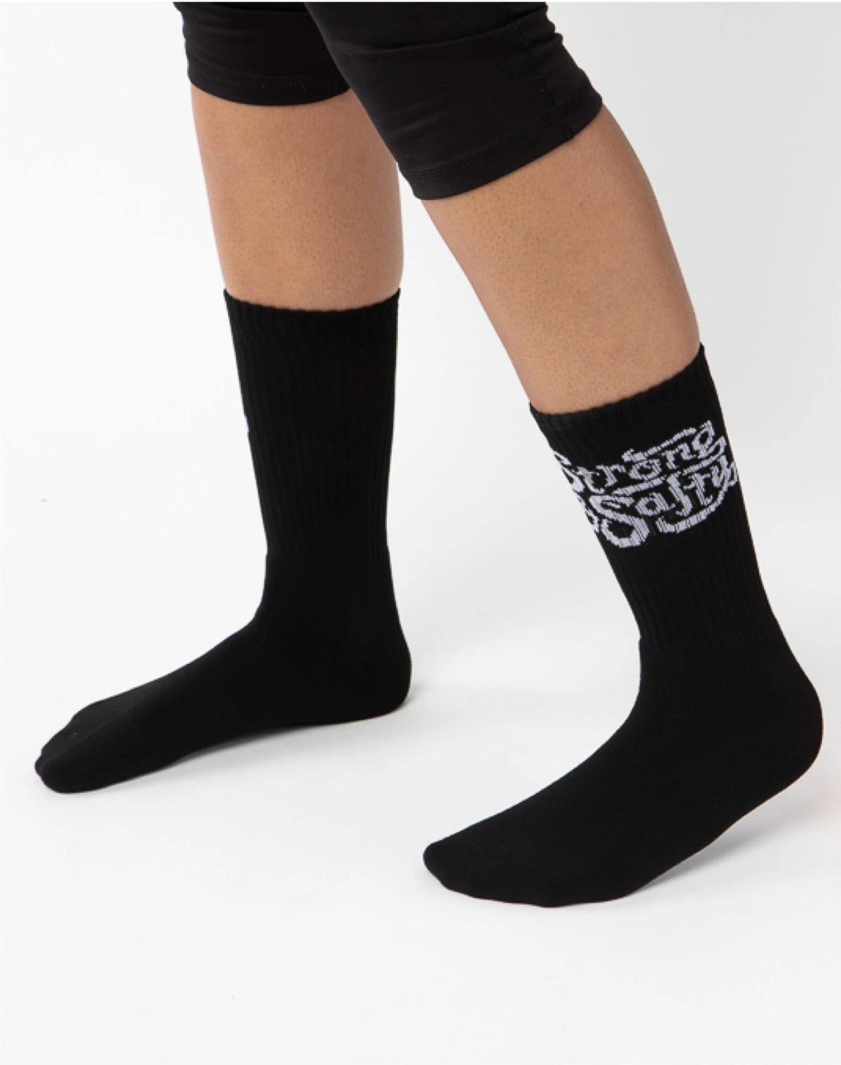 Super Soft Cotton Crew Sock w/ Knit-In Logo