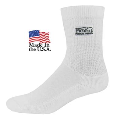 Embroidered Non Binding Crew Sock
