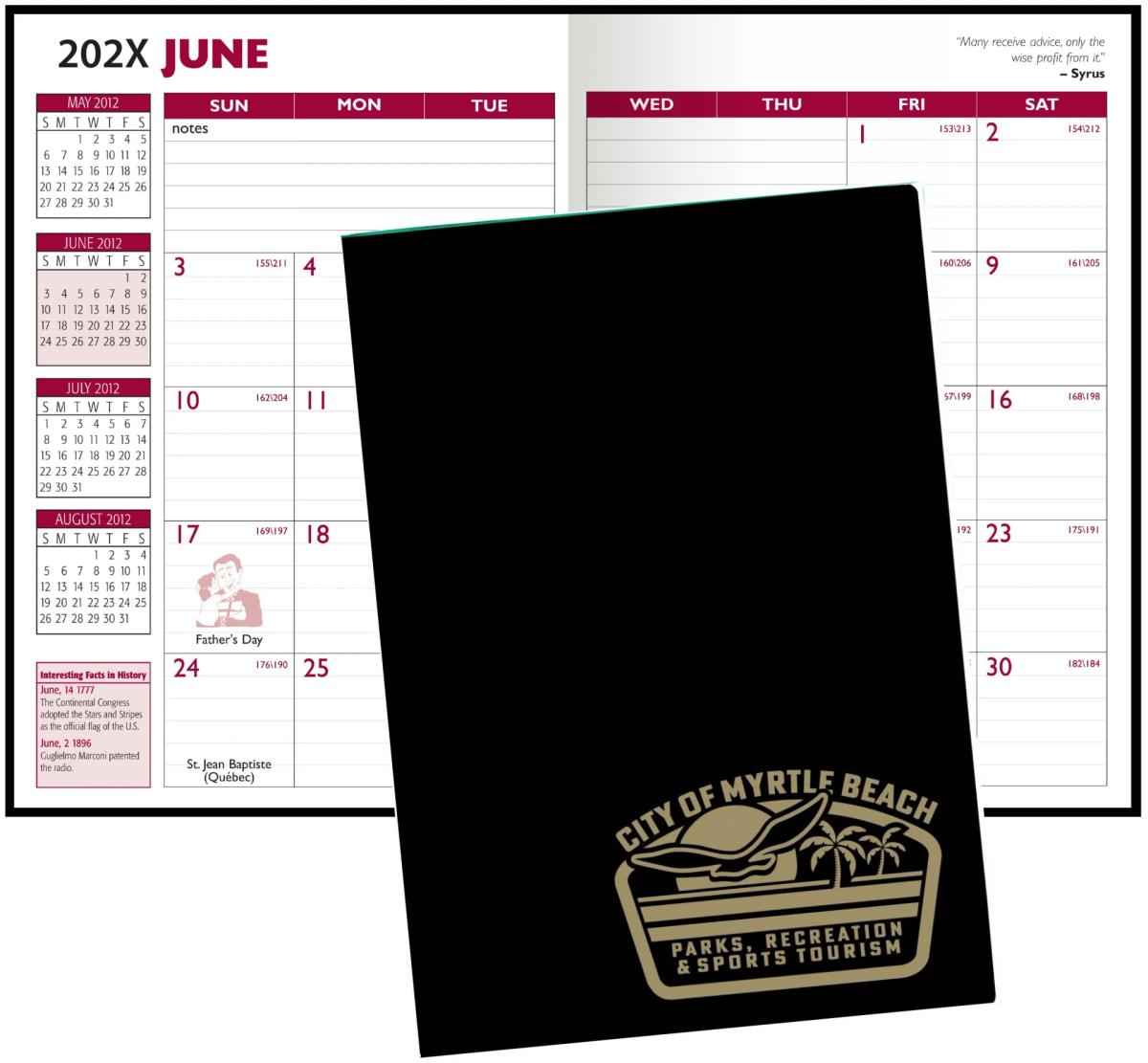 Card Stock Cover 7"X10" Planner w/ Academic Insert