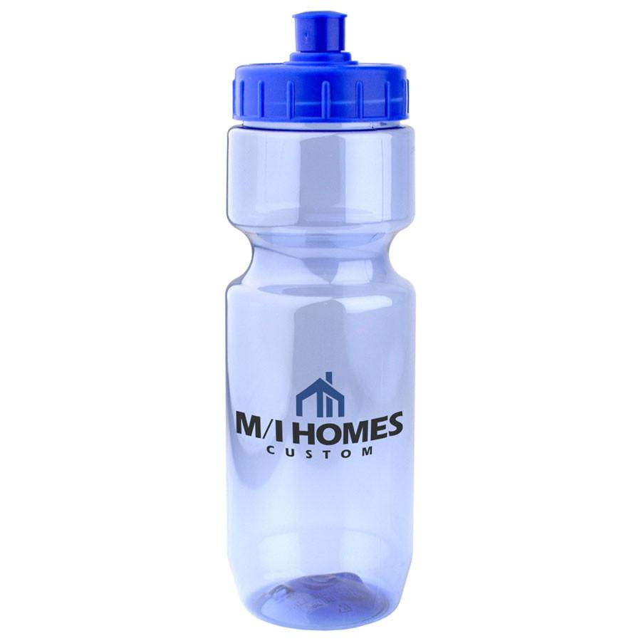 Translucent Bike Bottle Push/Pull Lid 22 oz