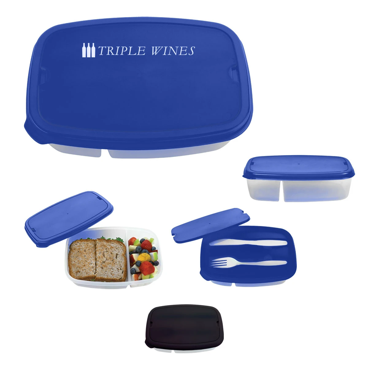 2-SECTION LUNCH CONTAINER