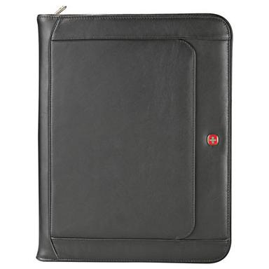 Wenger Exec Leather Zippered Padfolio Bundle Set