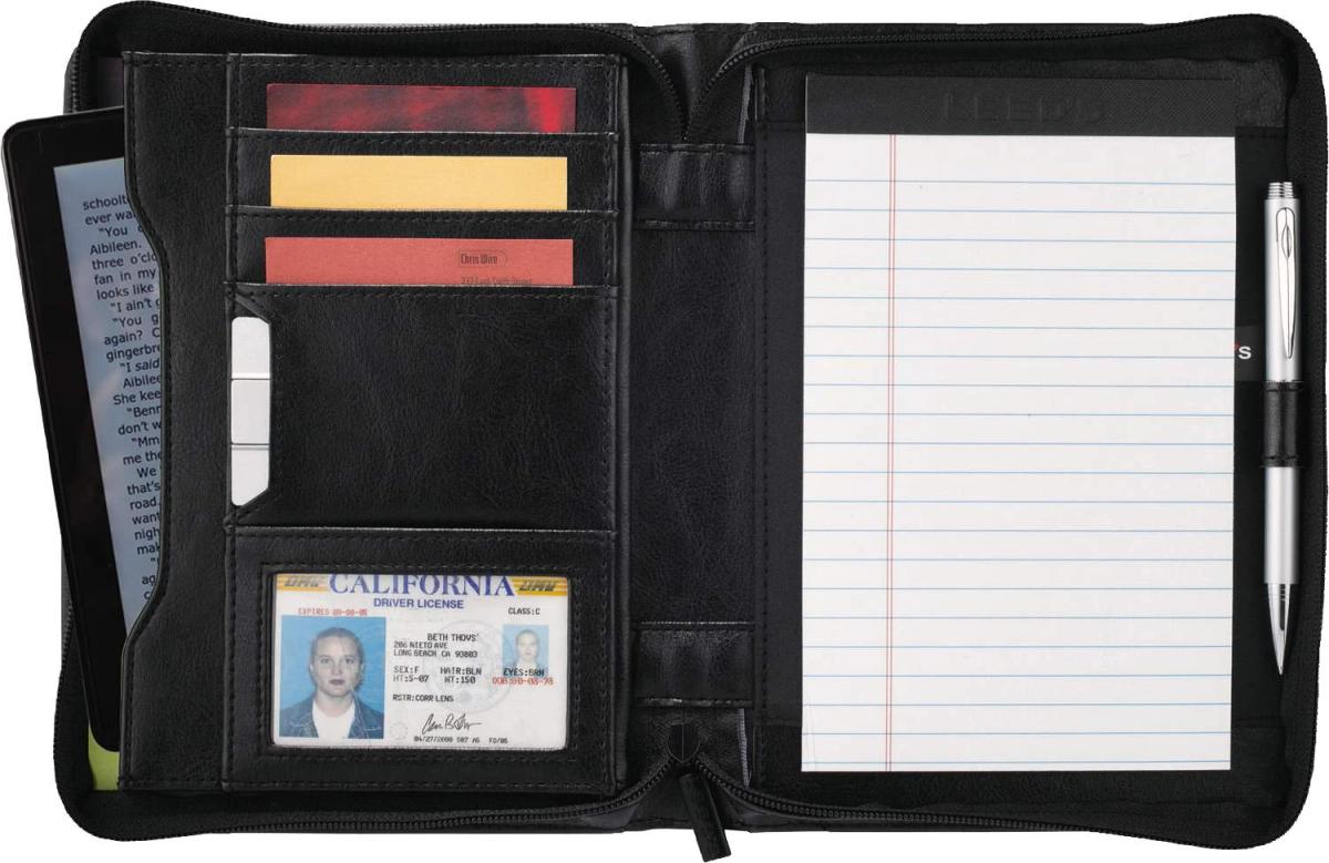 Renaissance Jr. Zippered Padfolio