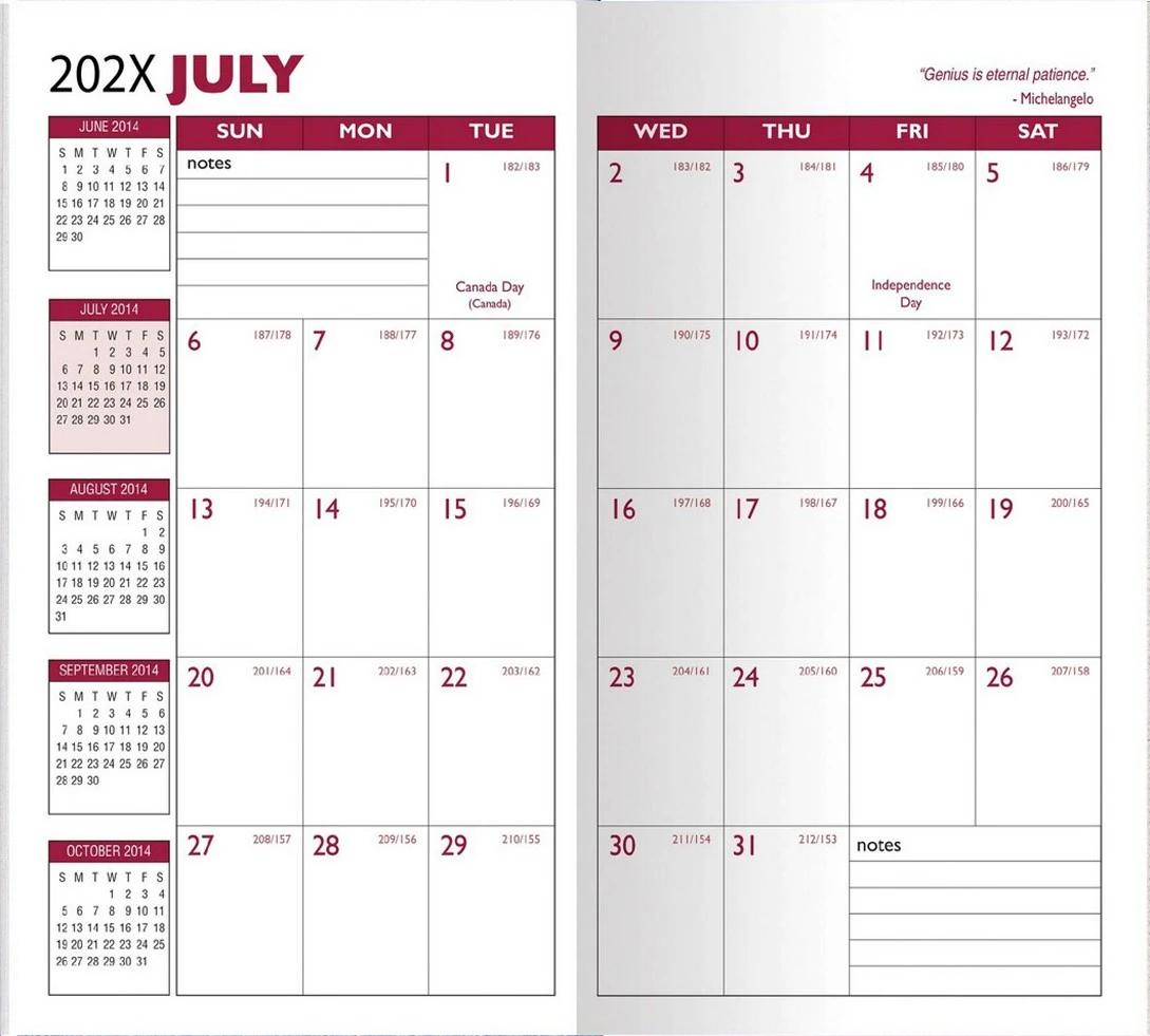 Academic Planner w/ Standard Vinyl Cover