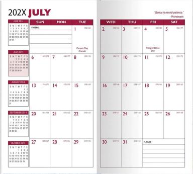 Academic Planner w/ Standard Vinyl Cover