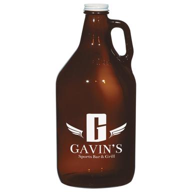 64 OZ. AMBER MALT GROWLER