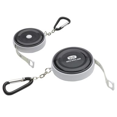 Round Retractable 5' Tape Measure with Carabiner