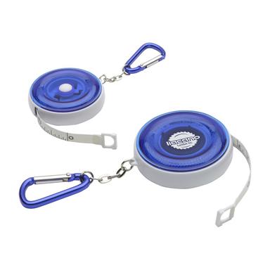 Round Retractable 5' Tape Measure with Carabiner