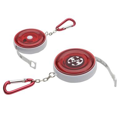 Round Retractable 5' Tape Measure with Carabiner