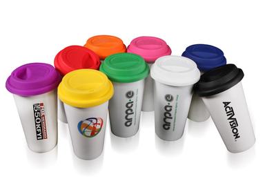10 Oz. I Am Not A Plastic Cup Double Wall White Ceramic Tumbler