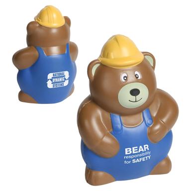 Construction Worker Bear Work Stress Reliever