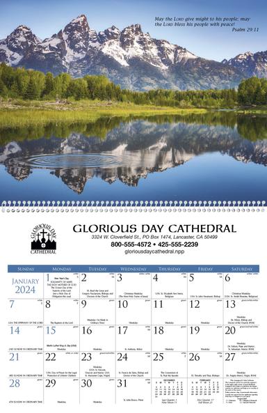 Triumph® Catholic Scenic Executive Calendar