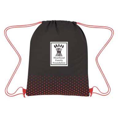 CONNECT THE DOTS NON-WOVEN DRAWSTRING BAG