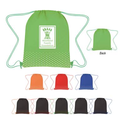 CONNECT THE DOTS NON-WOVEN DRAWSTRING BAG