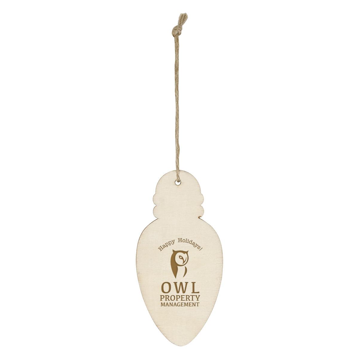 WOOD ORNAMENT - BULB