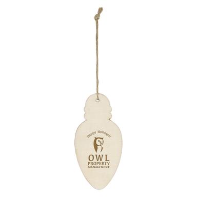WOOD ORNAMENT - BULB