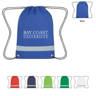 LIL' BIT REFLECTIVE NON-WOVEN DRAWSTRING BAG