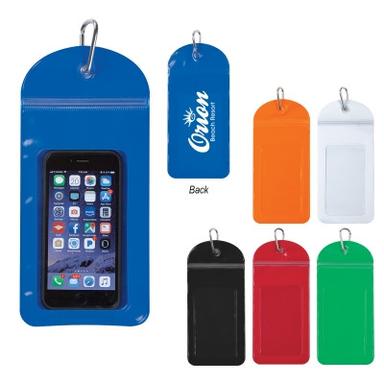 SPLASH PROOF PHONE POUCH WITH CARABINER