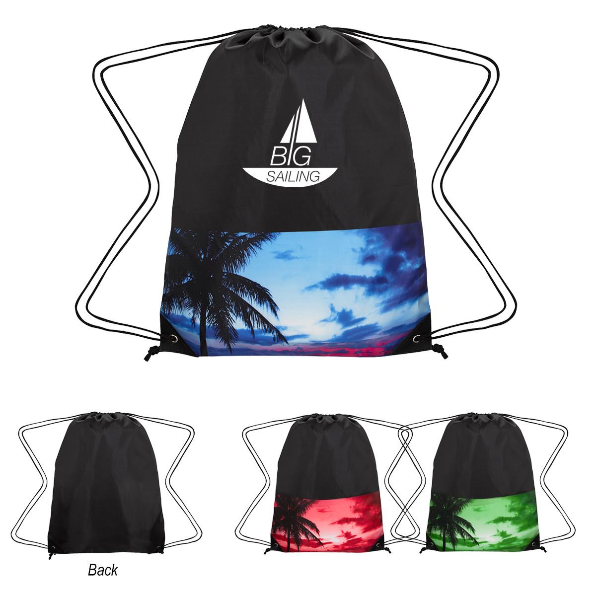 Tropical Drawstring Backpack