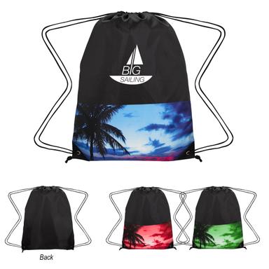 Tropical Drawstring Backpack