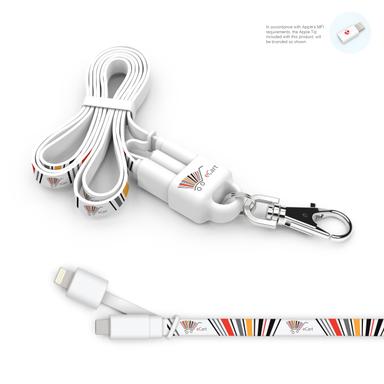 LANYARD LIGHTNING: CHARGING CABLE & LANYARD