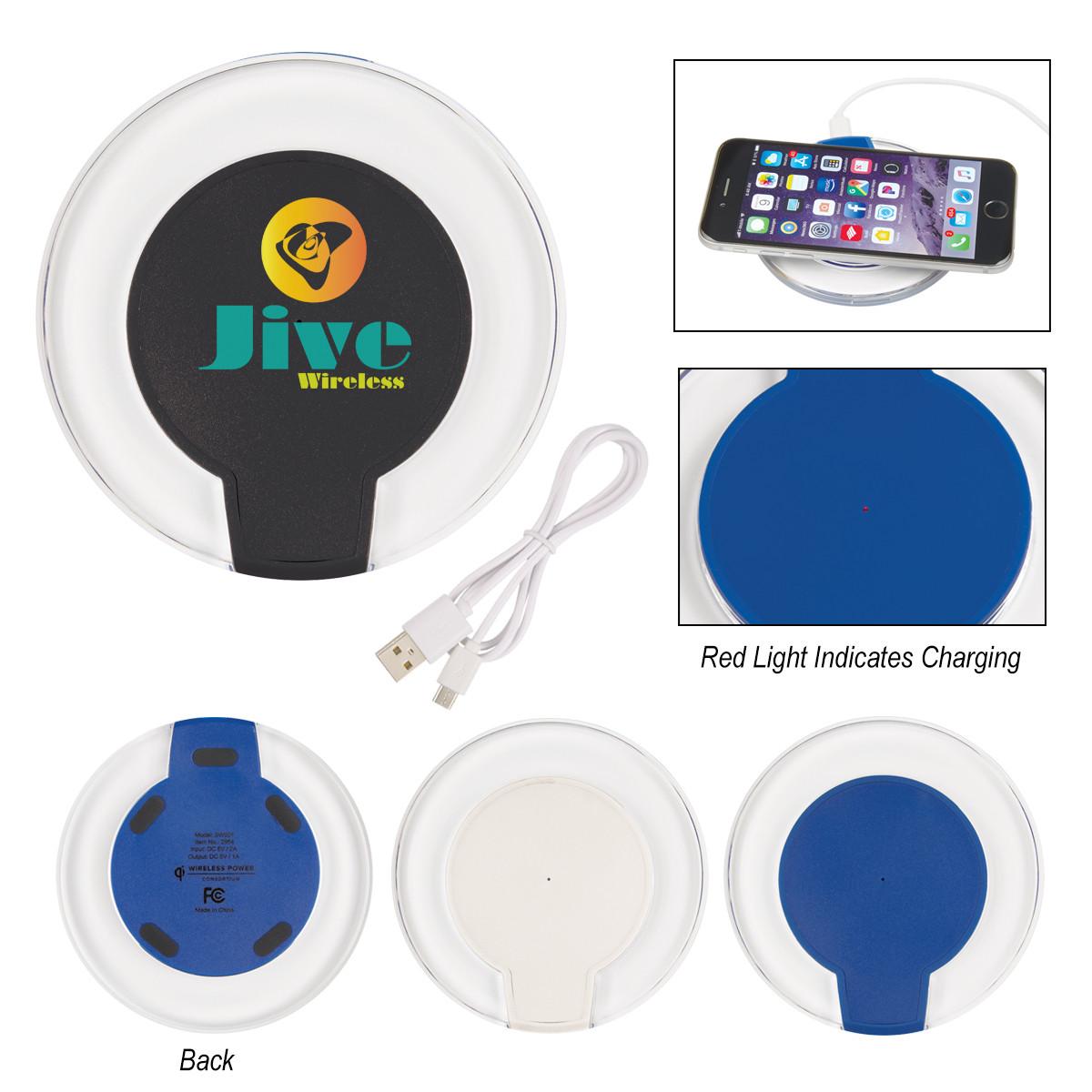 QI CERTIFIED LIGHT UP WIRELESS CHARGING PAD