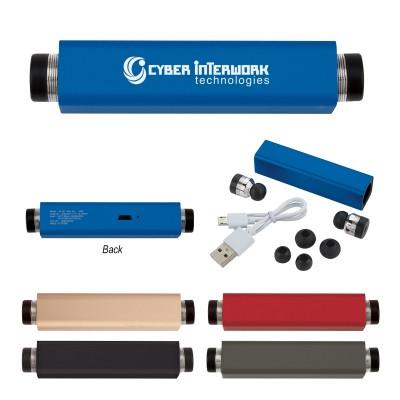 WIRELESS EARBUDS WITH PORTABLE CHARGER