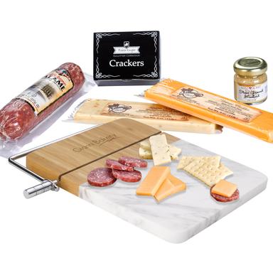 MARBLE CUTTING BOARD CHARCUTERIE SET