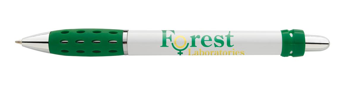 White Oval Grip Pen