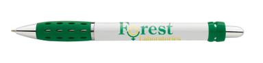 White Oval Grip Pen