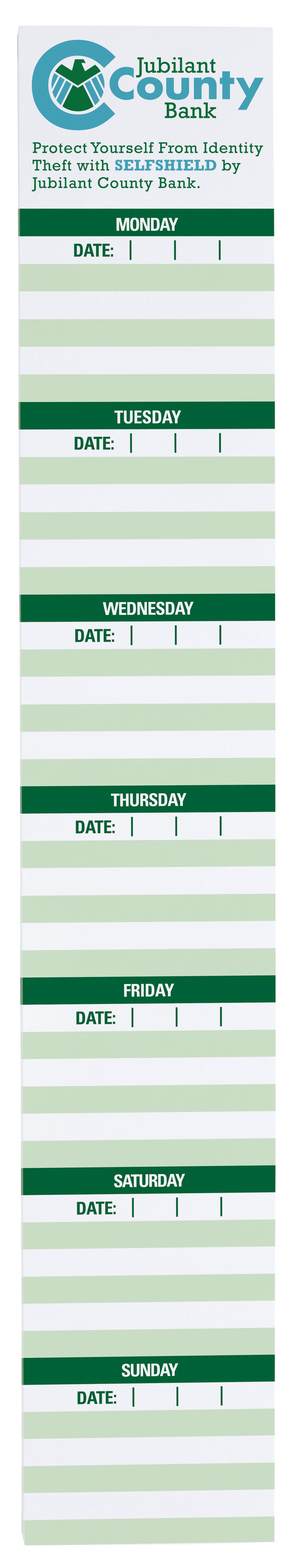 Souvenir® 12" x 2" Adhesive Notepad, 25 Sheet Pad