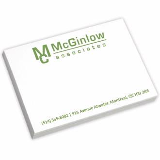 BIC® Value 4" x 3" Adhesive Notepad, 50 Sheet Pad