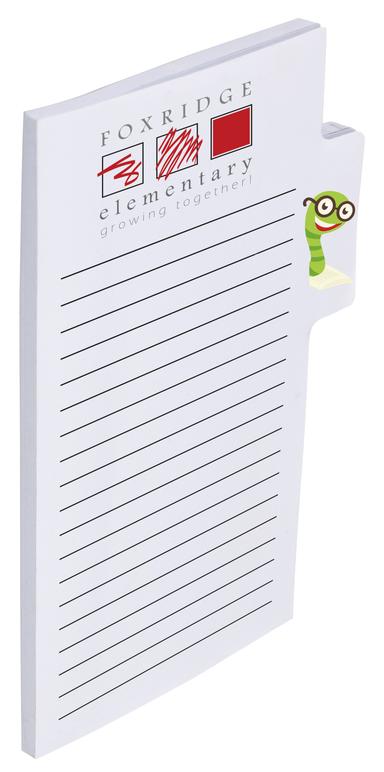 Souvenir® Memo Tabs 6" x 4" Adhesive Notepad, 50 Sheet Pad