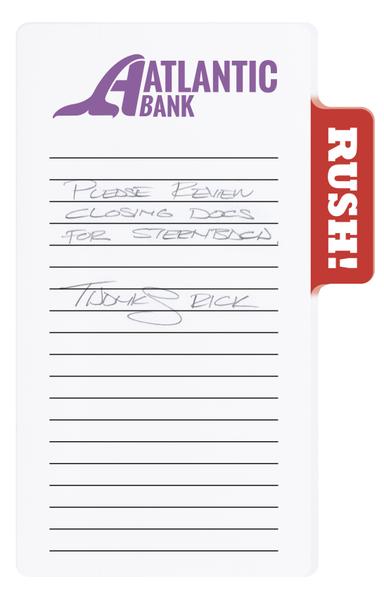 Souvenir® Memo Tabs 6" x 4" Adhesive Notepad, 50 Sheet Pad