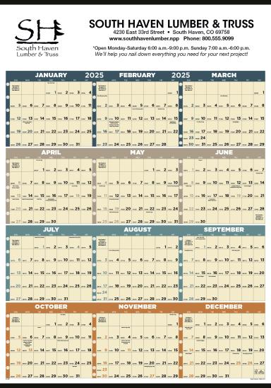 Time Management Span-A-Year (Non-Laminated)