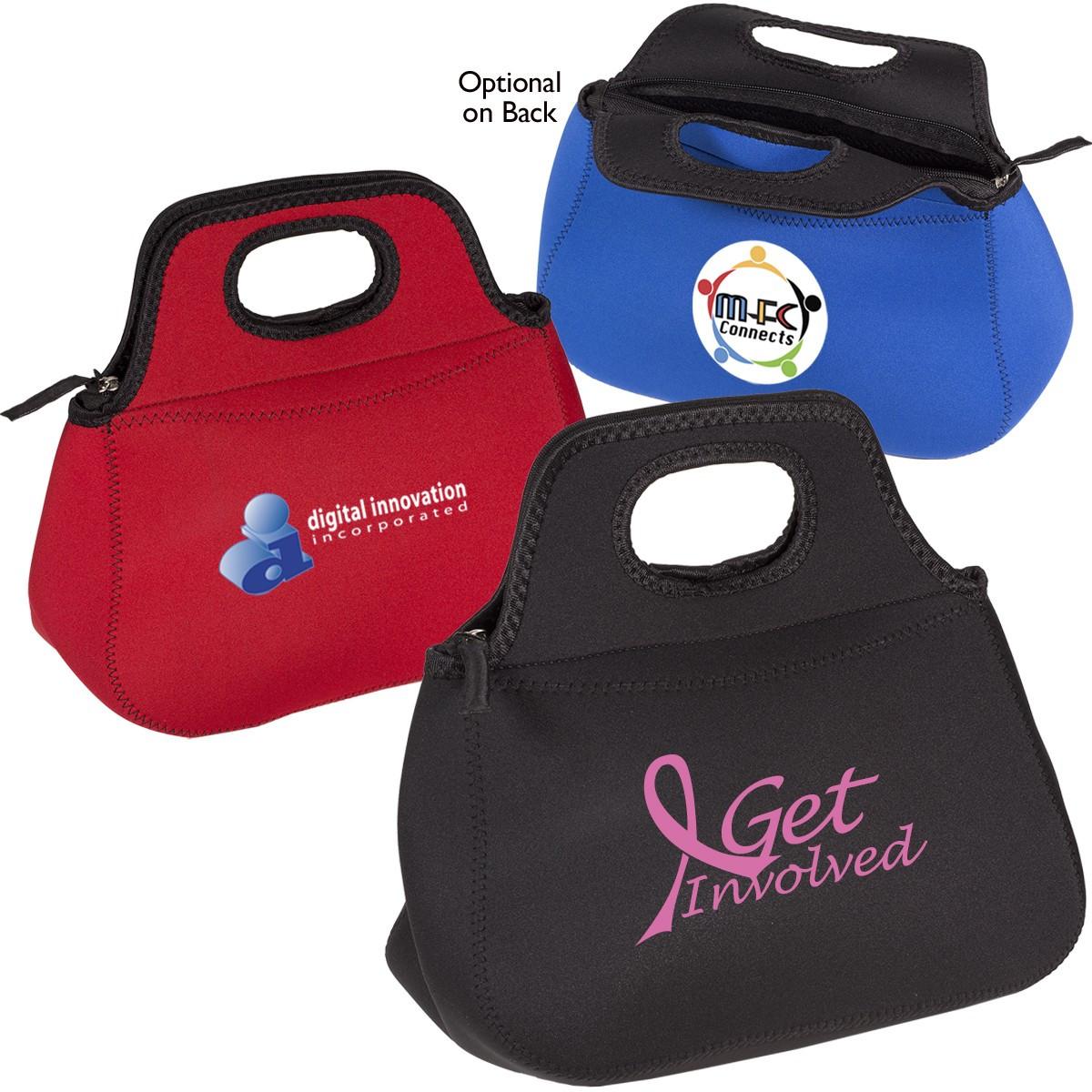 ZIPPERED NEOPRENE LUNCH TOTE