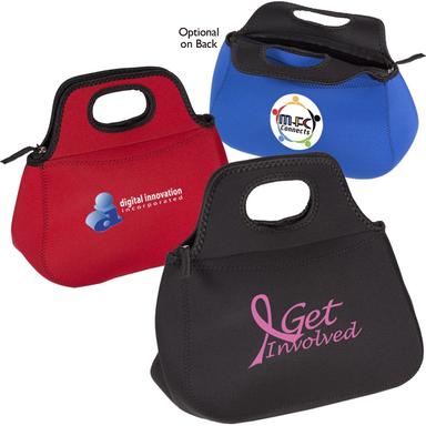 ZIPPERED NEOPRENE LUNCH TOTE