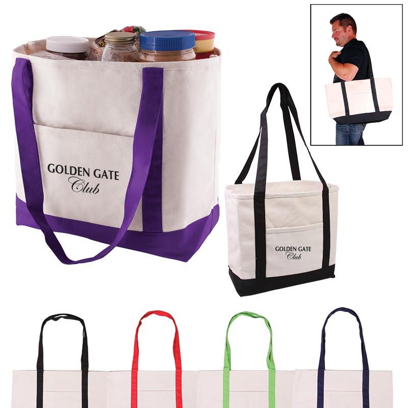 COTTON CANVAS BOAT TOTE