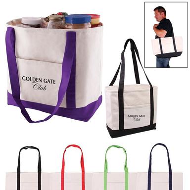 COTTON CANVAS BOAT TOTE